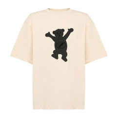 WE11DONE 全球限定Logo标志小熊撞色印花短袖T恤图片