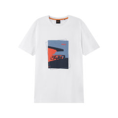 HUGO BOSS/雨果博斯 男士orange系列棉质圆领短袖T恤 50485165图片