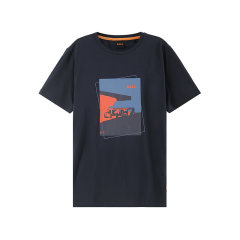 HUGO BOSS/雨果博斯 男士orange系列棉质圆领短袖T恤 50485165图片