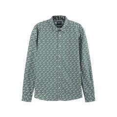 HUGO BOSS/雨果博斯 男士black系列棉质环保面料休闲长袖衬衫 50508923图片