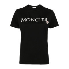 Moncler 盟可睐 2024春夏新品 女士徽标圆领短袖T恤 8C00006829HP 999 DX图片