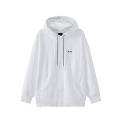 HUGO BOSS/雨果博斯 男士green系列棉质连帽卫衣运动衫 50493799图片