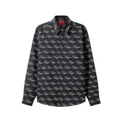 HUGO BOSS/雨果博斯 男士HUGO系列棉质直筒剪裁休闲长袖衬衫 50508614图片