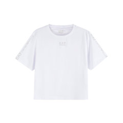 EA7/阿玛尼 女士棉质圆领短袖T恤 3RTT14 TJFKZ图片