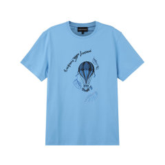 Emporio Armani/安普里奥阿玛尼 男士度假胶囊系列棉质RESORT圆领短袖T恤 6R1T8Q 1J7FZ图片
