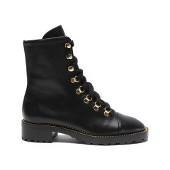 Stuart Weitzman/思缇韦曼 女士牛皮革系带靴子短靴马丁靴 KOLBIE图片