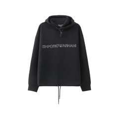 Emporio Armani/安普里奥阿玛尼 男士宽松版短款连帽卫衣运动衫LOGO刺绣 3R1MBC 1JHSZ图片