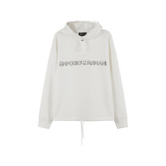 Emporio Armani/安普里奥阿玛尼 男士宽松版短款连帽卫衣运动衫LOGO刺绣 3R1MBC 1JHSZ图片