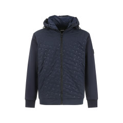 HUGO BOSS/雨果博斯 男士black系列连帽拉链夹克上衣外套 50494276图片