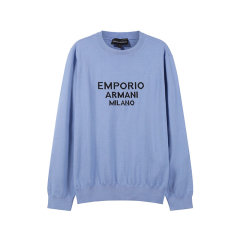 Emporio Armani/安普里奥阿玛尼 男士绵羊毛圆领长袖针织衫羊毛衫 3R1MX9 1MDZZ图片