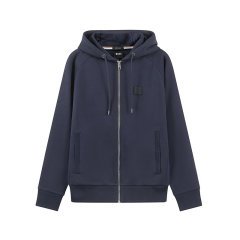 HUGO BOSS/雨果博斯 男士black系列棉质运动休闲连帽拉链卫衣开衫运动衫外套 50495272图片