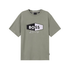 HUGO BOSS/雨果博斯 男士black系列环保面料圆领短袖T恤 50496223图片