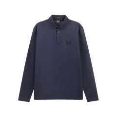 HUGO BOSS/雨果博斯 男士black系列棉质长袖POLO衫 50485162图片