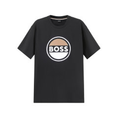 HUGO BOSS/雨果博斯 男士black系列环保面料圆领短袖T恤 50496223图片