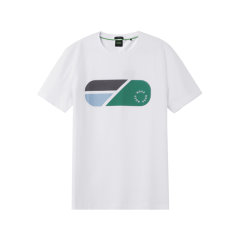 HUGO BOSS/雨果博斯 男士green系列棉质圆领短袖T恤  50488797图片