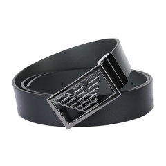 Emporio Armani/安普里奥阿玛尼 阿玛尼 EA 男士logo鹰标板扣双面皮带腰带 Y4S507 Y134J DX图片