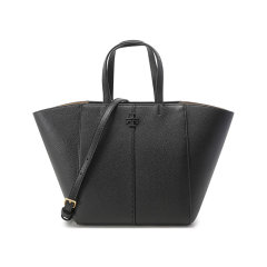 Tory Burch/汤丽柏琦 女士MCGRAW系列牛皮革双T LOGO托特包手提单肩斜挎包中号 147574图片