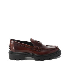 Tod’s/托德斯 女士横条装饰厚底乐福鞋单鞋皮鞋 XXW08J0GF60SHA图片