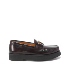Tod’s/托德斯 女士牛皮革TIMELESS大T饰扣厚底休闲乐福鞋皮鞋单鞋 XXW54K0HN90SHA图片