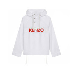 KENZO/高田贤三 男士宽松版半开襟连帽长袖运动上衣夹克 5BL051 9NB图片