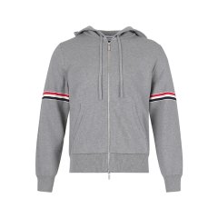 THOM BROWNE/汤姆·布朗 春秋款 男士棉质连帽长袖拉链针织衫开衫上衣外套 MKT008A Y3007图片