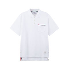 THOM BROWNE/汤姆·布朗 男士棉质短袖POLO衫 MJP171A J0029图片