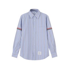 THOM BROWNE/汤姆·布朗 男士棉质牛津臂环饰直身休闲长袖衬衫 MWL301A F0352图片
