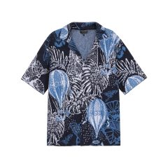 Emporio Armani/安普里奥阿玛尼 春秋款 男士度假胶囊系列棉质RESORT针织短袖衬衫式外套 6R1CV5 1M40Z图片