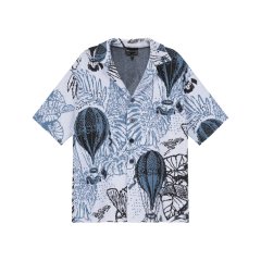 Emporio Armani/安普里奥阿玛尼 春秋款 男士度假胶囊系列棉质RESORT针织短袖衬衫式外套 6R1CV5 1M40Z图片