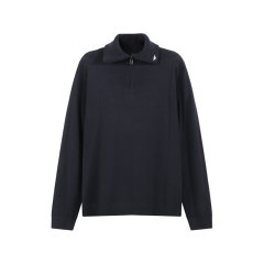 Emporio Armani/安普里奥阿玛尼 男士绵羊毛老钱风半拉链高领羊毛衫针织衫套头衫 6R1MXF 1MNFZ图片