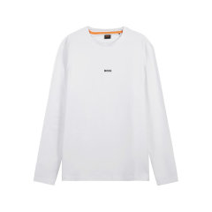 HUGO BOSS/雨果博斯 男士orange系列棉质环保面料圆领长袖T恤 50473286图片