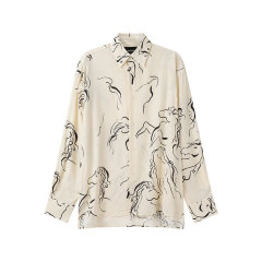 Emporio Armani/安普里奥阿玛尼 男士宽松版度假风长袖休闲衬衫 E31F27 F1022图片