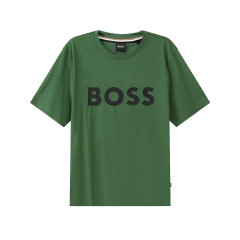 HUGO BOSS/雨果博斯 男士black系列棉质环保面料圆领短袖T恤 50495742图片