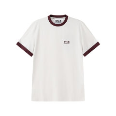 GOLDEN GOOSE DELUXE BRAND/黄金鹅 男士棉质圆领短袖T恤 GMP01784 P001489图片
