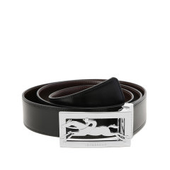 Longchamp/珑骧 男士DELTA BOX系列牛皮奔马扣头可裁剪双面皮带腰带3.5cm 42049 022图片