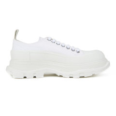 ALEXANDER MCQUEEN 亚历山大·麦昆 男士厚底增高帆布休闲运动鞋 705660 W4MV2 DX图片