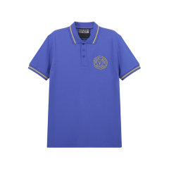 VERSACE JEANS COUTURE/VERSACE JEANS COUTURE 男士棉质短袖POLO衫 76GAGT02 CJ01T图片