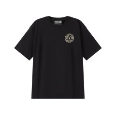 VERSACE JEANS COUTURE/VERSACE JEANS COUTURE 男士棉质宽松肥大版圆领短袖T恤 76GAHT03 CJ00T图片