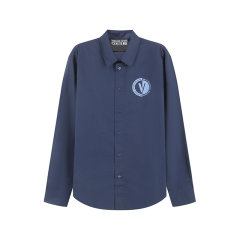 VERSACE JEANS COUTURE/VERSACE JEANS COUTURE 男士棉质休闲长袖衬衫 75GALYS1 CN002图片