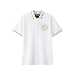 VERSACE JEANS COUTURE/VERSACE JEANS COUTURE 男士棉质短袖POLO衫 76GAGT02 CJ01T图片