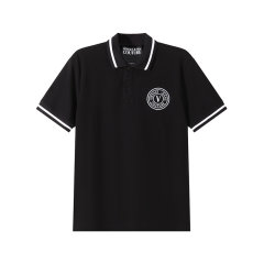 VERSACE JEANS COUTURE/VERSACE JEANS COUTURE 男士棉质修身版短袖POLO衫 76GAGT03 CJ01T图片