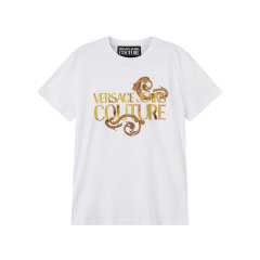 VERSACE JEANS COUTURE/范思哲 男士棉质圆领短袖T恤 76GAHG00 CJ00G图片
