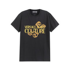 VERSACE JEANS COUTURE/范思哲 男士棉质圆领短袖T恤 76GAHG00 CJ00G图片