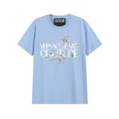 VERSACE JEANS COUTURE/范思哲 男士棉质圆领短袖T恤 76GAHG00 CJ00G图片