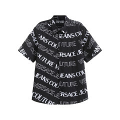 VERSACE JEANS COUTURE/范思哲 男士棉质宽松版休闲短袖衬衫 76GAL212 NS405图片