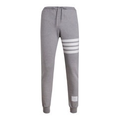 THOM BROWNE/THOM BROWNE 春夏款 男士藏蓝色棉质运动裤 男士休闲裤 MJQ008H 00535 DX图片
