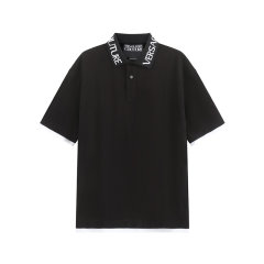 VERSACE JEANS COUTURE/VERSACE JEANS COUTURE 男士OVERSIZE超宽松版型休闲短袖POLO衫 76GAGT01 CJ01T图片