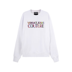 VERSACE JEANS COUTURE/VERSACE JEANS COUTURE 春秋款 男士棉质圆领长袖卫衣运动衫 74GAIG01 CF01G图片