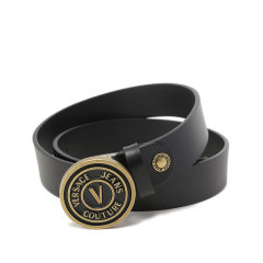 VERSACE JEANS COUTURE/VERSACE JEANS COUTURE 男士牛皮革复古可裁剪皮带腰带3.5cm 75YA6F41 ZP228图片