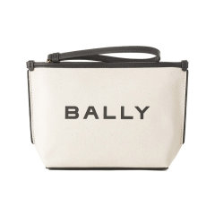 BALLY/巴利 女士织物手拿包帆布包钱包腕包 BAR POUCH图片